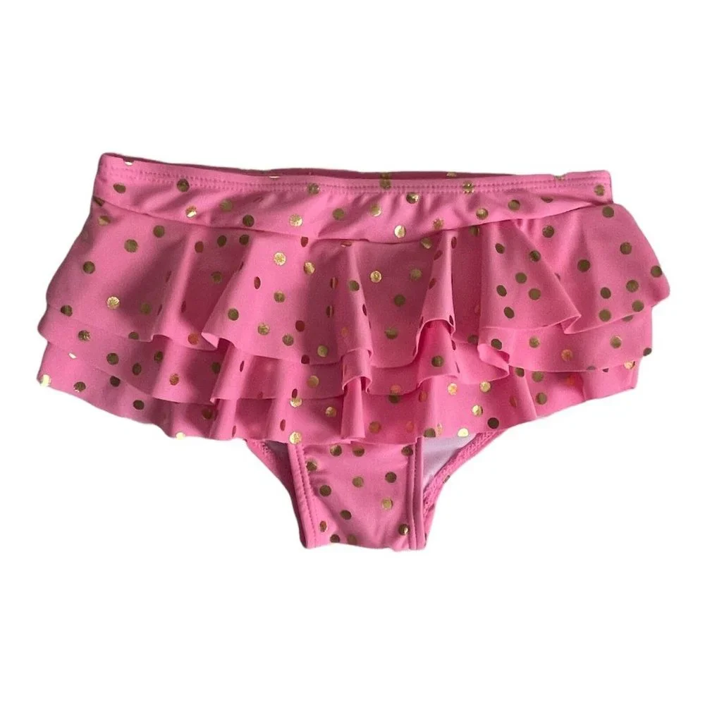 Girls Swimsuit Set Wetsuit Club Size 6X 2-Piece Swimsuit with 3-D Pink - Picture 6 of 11